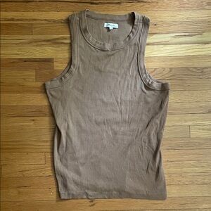 Madewell Tan Sleeveless Tank Top